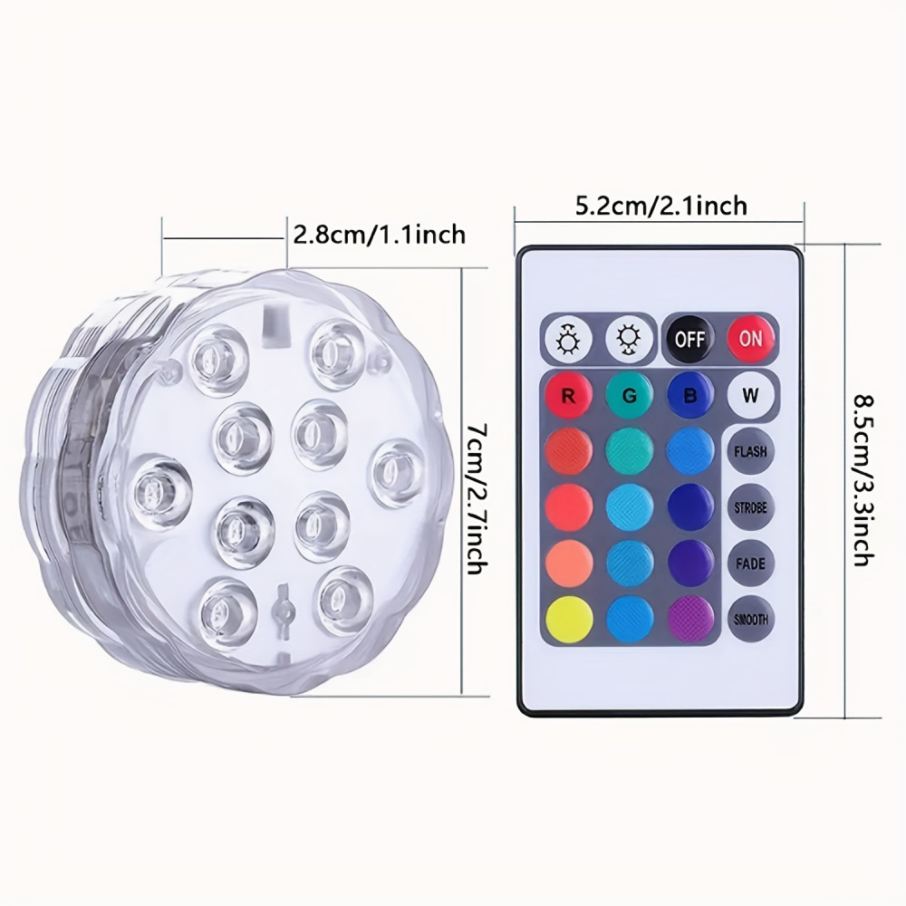 أضواء لتزيين المسبح والحديقة أماكن عدة - قطعتان